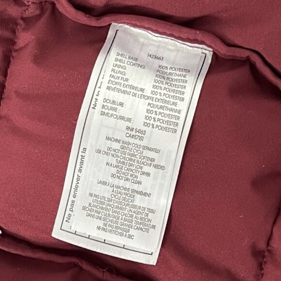 Andrew Marc Red Puffer Jacket with Hood and Quilted Design - Picture 9 of 11